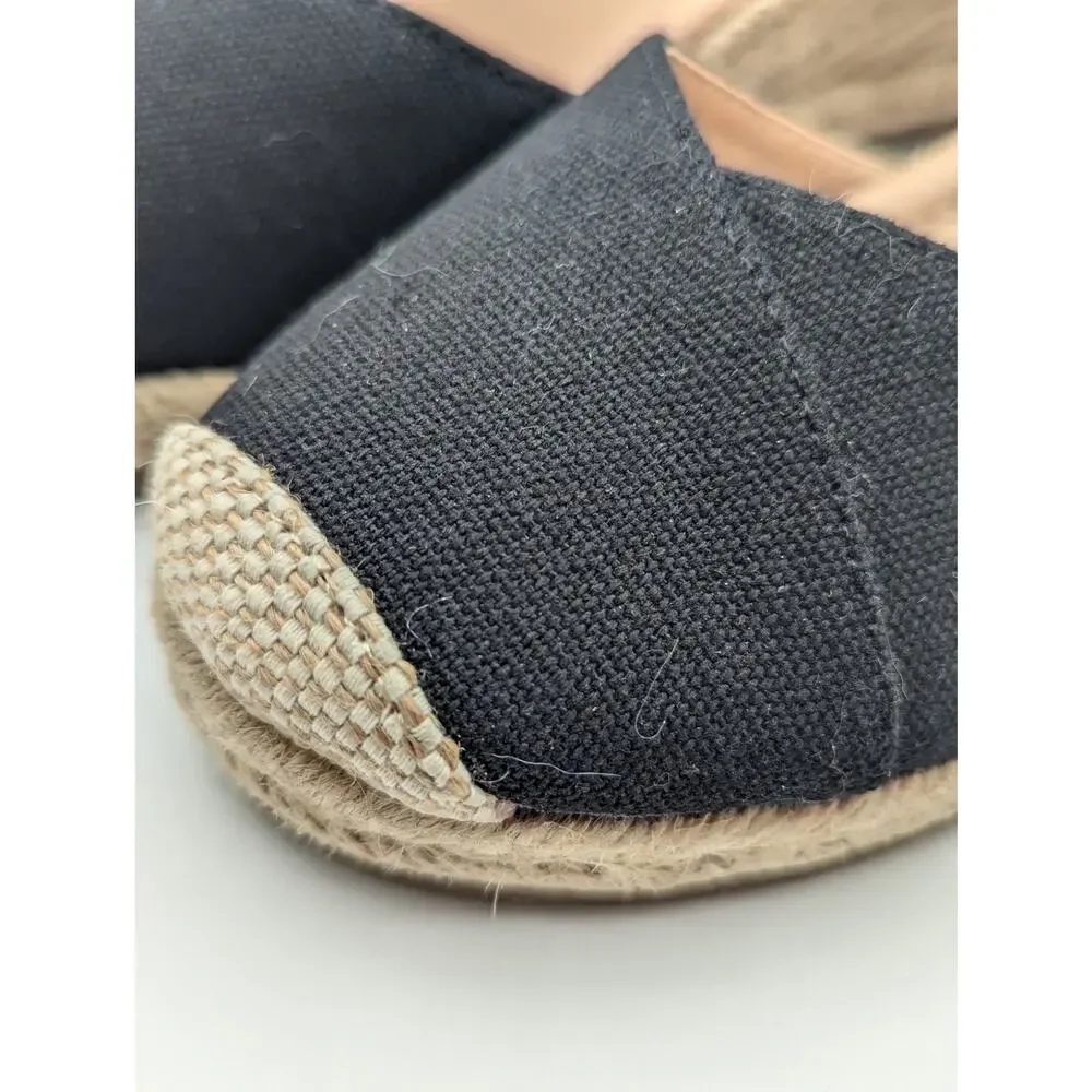 Comfort Journey Ashlyn Crossover Toe Espadrille Wedge Heel Size 8.5